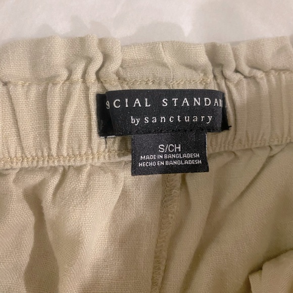Women’s Linen Pants, Tan, Small - Picture 4 of 4